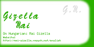 gizella mai business card
